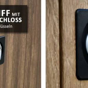 Türgriff mit Zylinderschloss und je 2 Schlüsseln