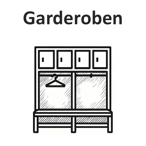 Garderobenspinde